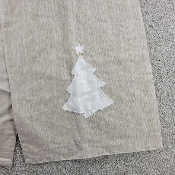 Magaschoni Table‎ Runner 92" x16" Natural White Christmas Tree Linen Holiday - Picture 8 of 12